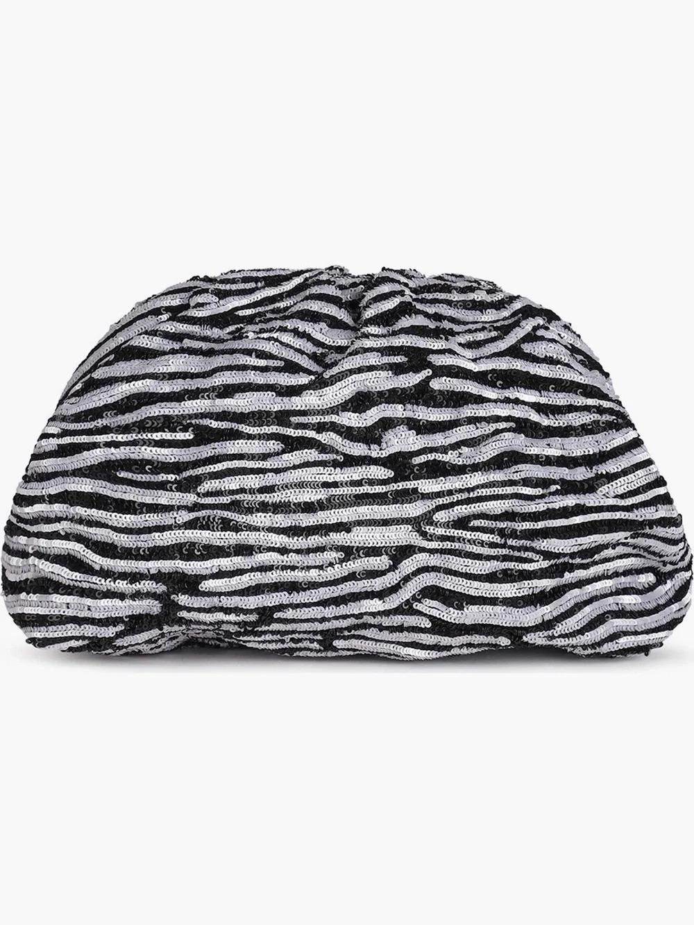 Rafe Zebra Sequin Aya Frame Clutch - Brand New